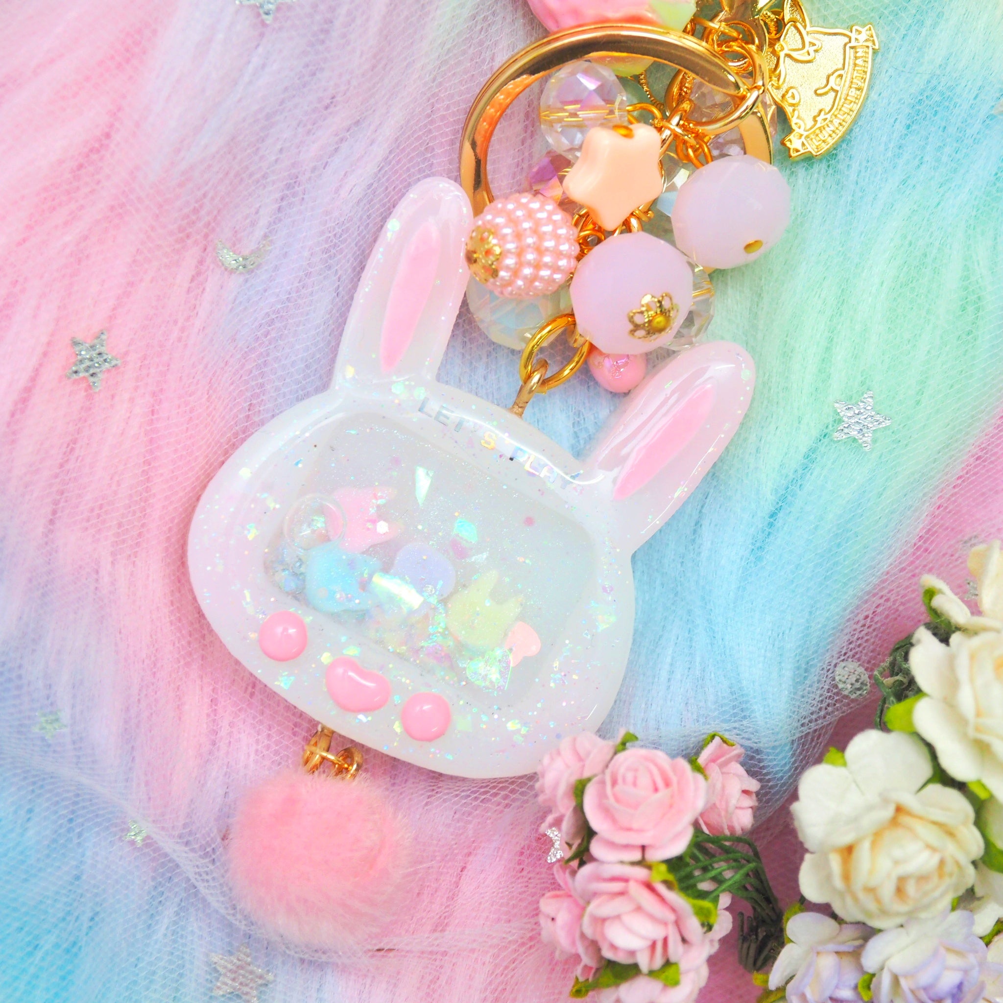 Pink Bunny Tama with Pink Buttons (Non-fuwa version)