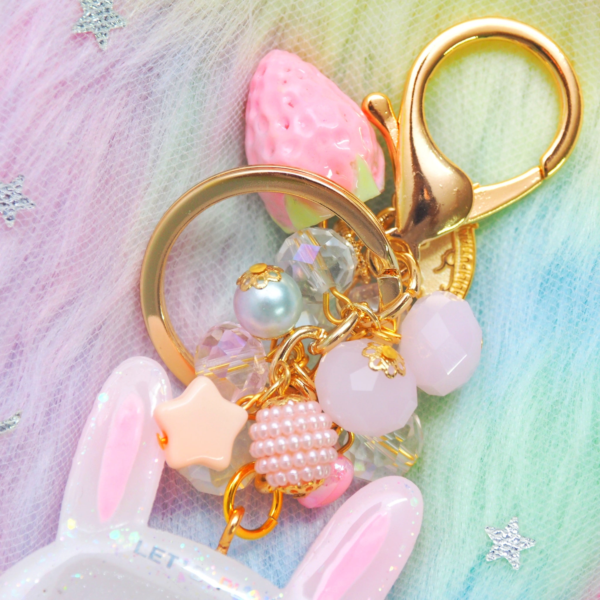 Pink Bunny Tama with Pink Buttons (Non-fuwa version)
