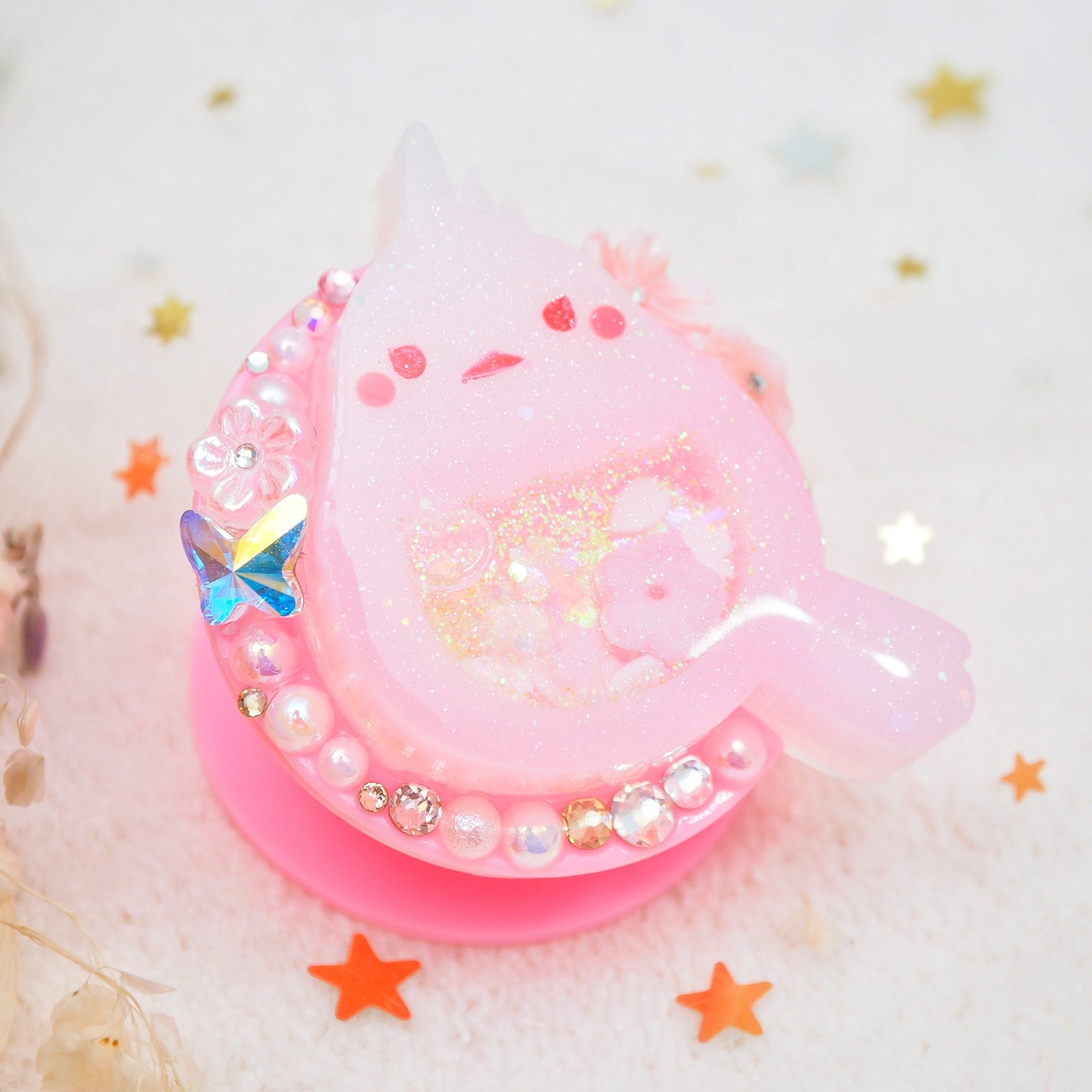 Tinted Sakura Birb on Pink Grip