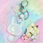 Blue Fuwafuwa Bunny Tama with Colourful Buttons