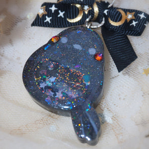 Raven Charm (Silver, Glows)