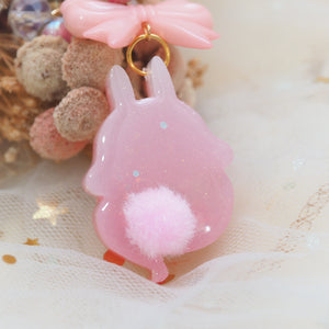 Cherry Drop Ghostie Bun Charm