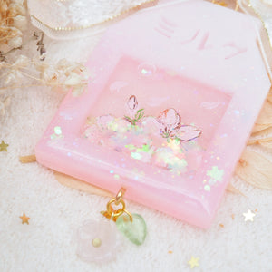 Painted Sakura Carton Charm