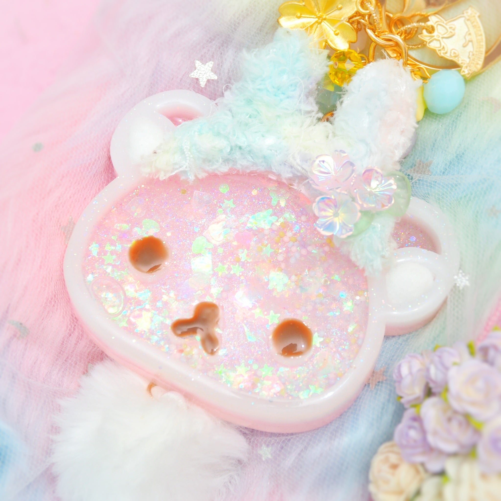 Springtime Bunny Kuma Chunky Shaker Charm