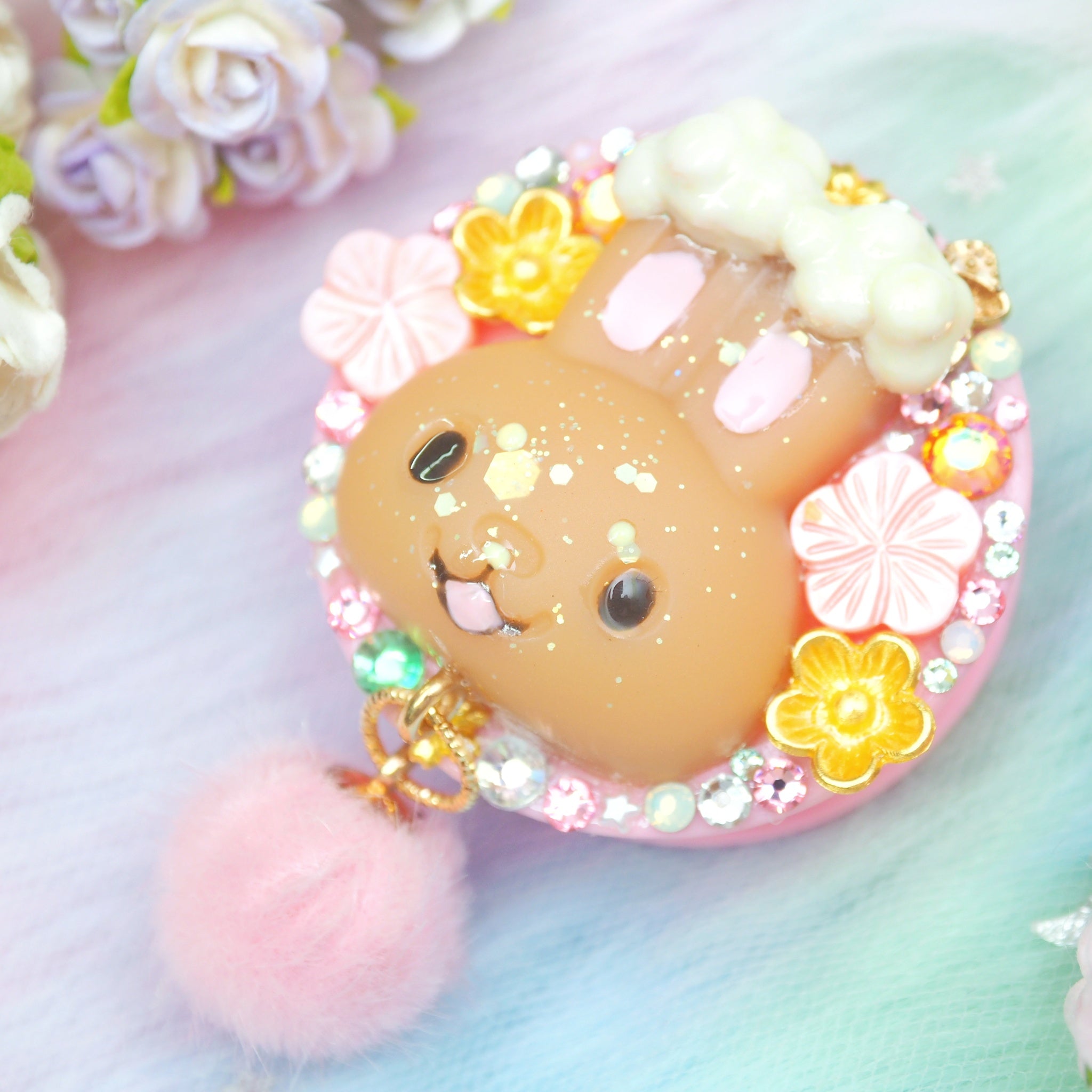 Bunneary Pink Phone Grip (Sculpted)
