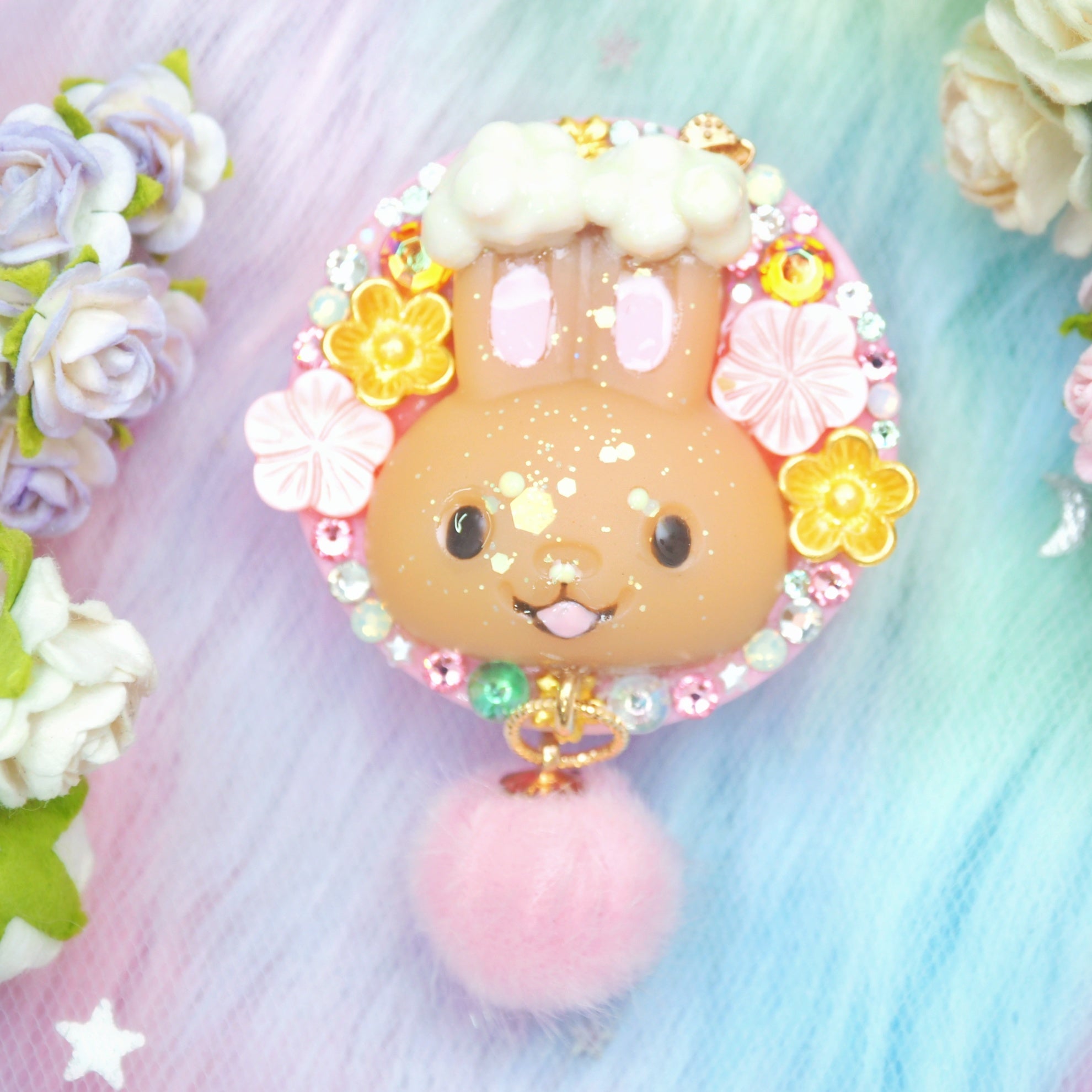 Bunneary Pink Phone Grip (Sculpted)