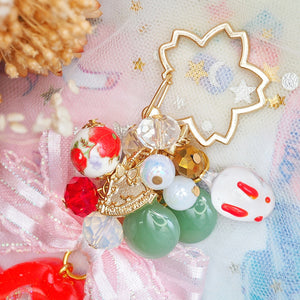 Red Sakura Shaker Charm