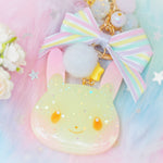 Pastel Plusle Charm with Rainbow Ribbon