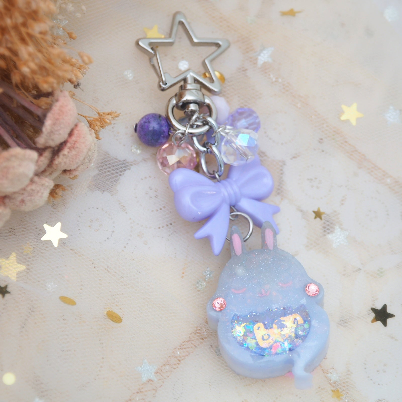 Grape Juice Ghostie Bun Charm