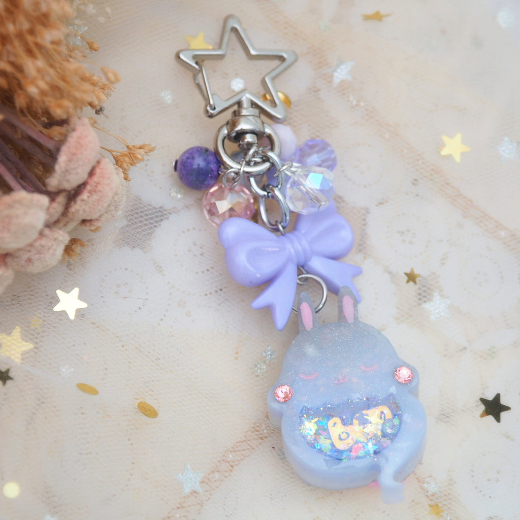 Grape Juice Ghostie Bun Charm