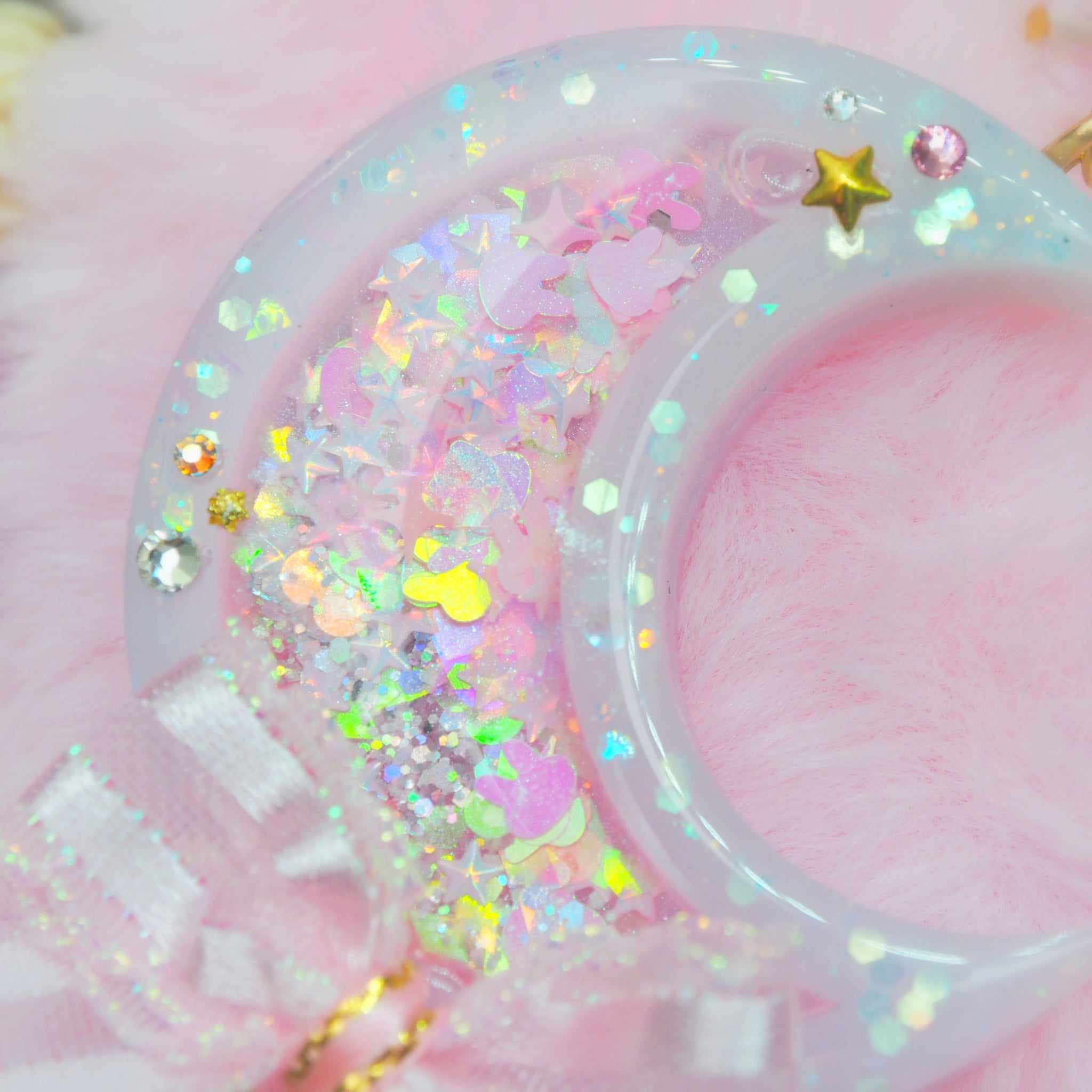 Pink Warrior Moon Wand with Glow liquid