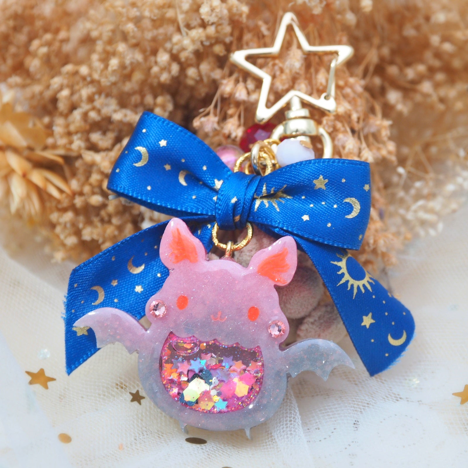 Black Cherry Froot Bat Charm (glows)