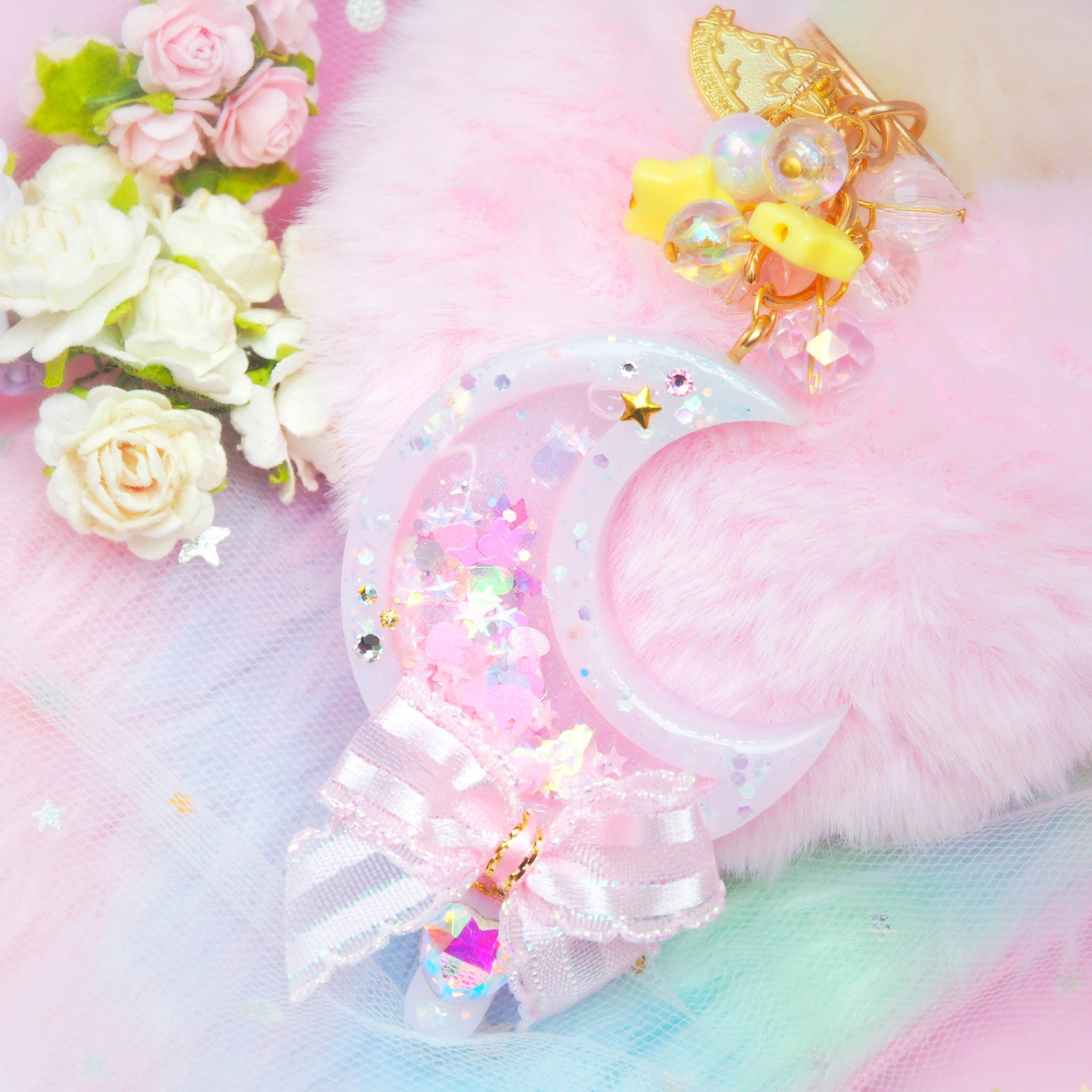 Pink Warrior Moon Wand with Glow liquid