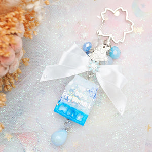 Porcelain Milk Carton Charm