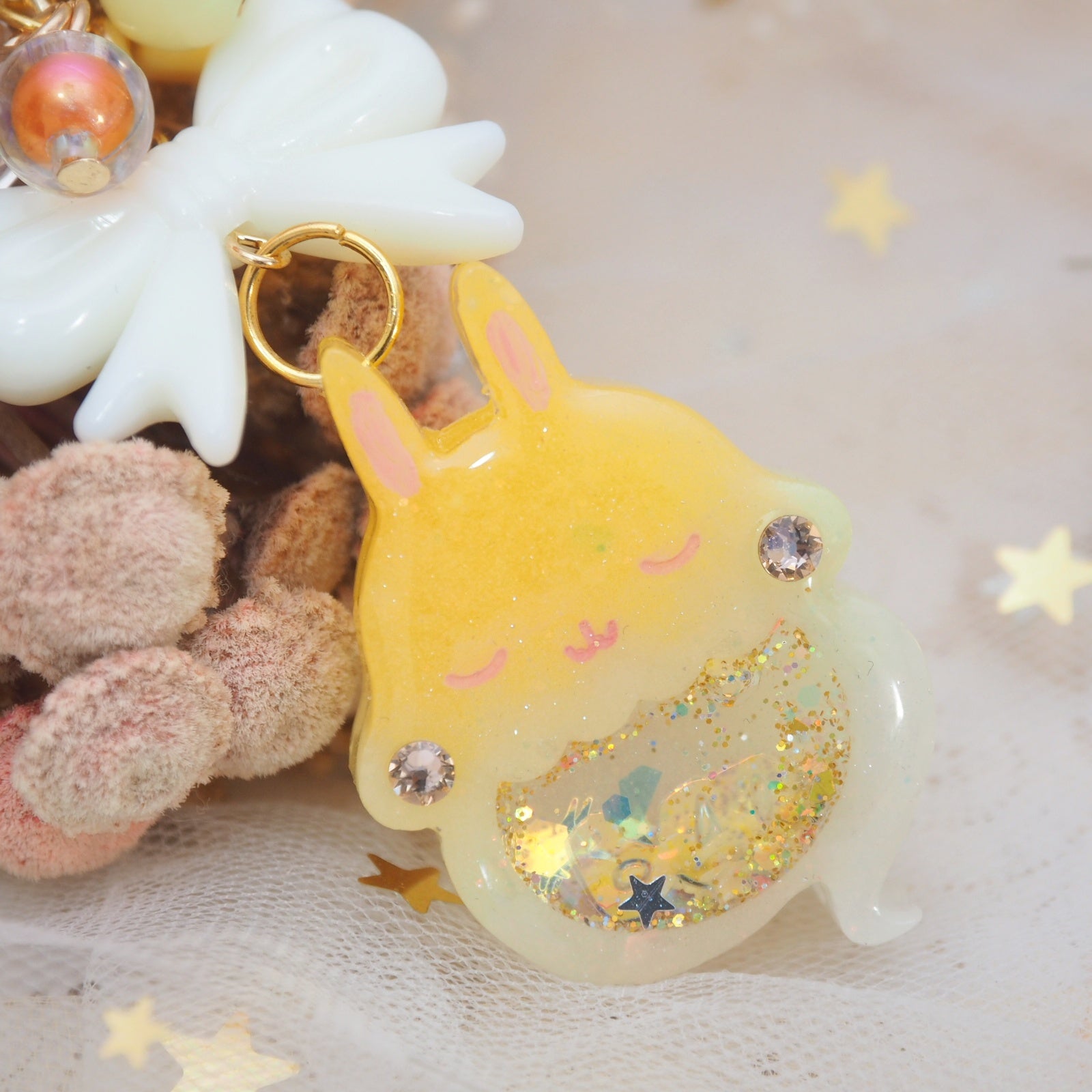 Honey Lemon Ghostie Bun Charm