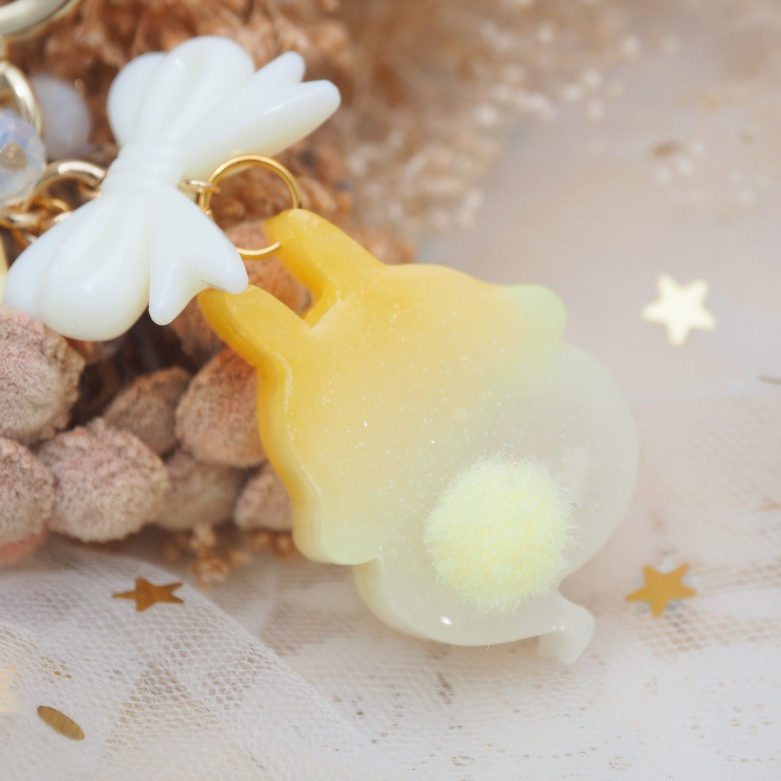 Honey Lemon Ghostie Bun Charm