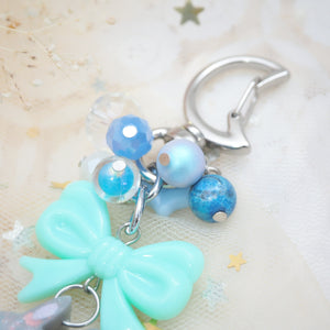 Smokey Blue Ghostie Bun Charm