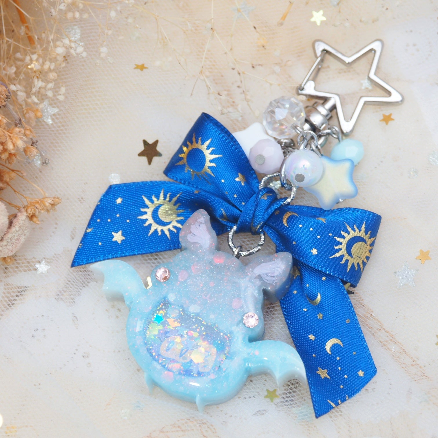 Smokey Blue Froot Bat Charm (glows)
