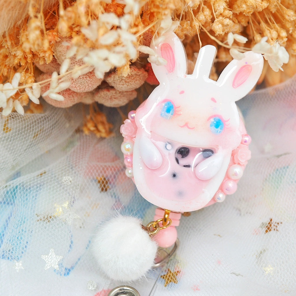 Boba buddy Bunny Badge Reel