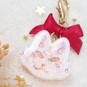 Mini Baby Pink Kitsune Charm
