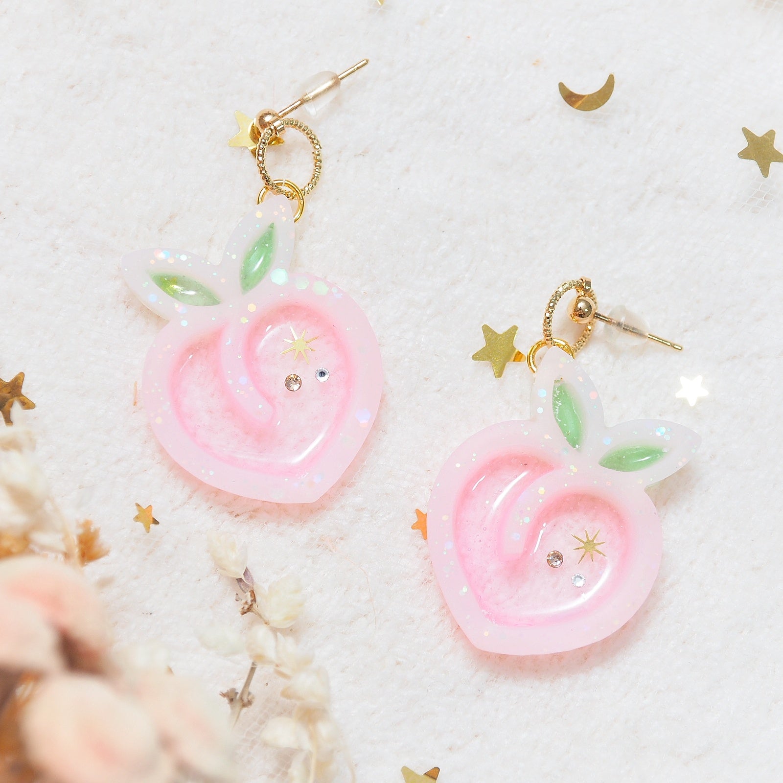 Peachie Jelly Drops (Earstuds)