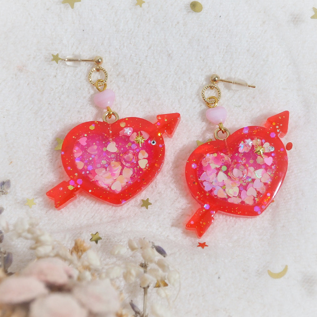 Heart to Heart Drop Shaker Earstuds