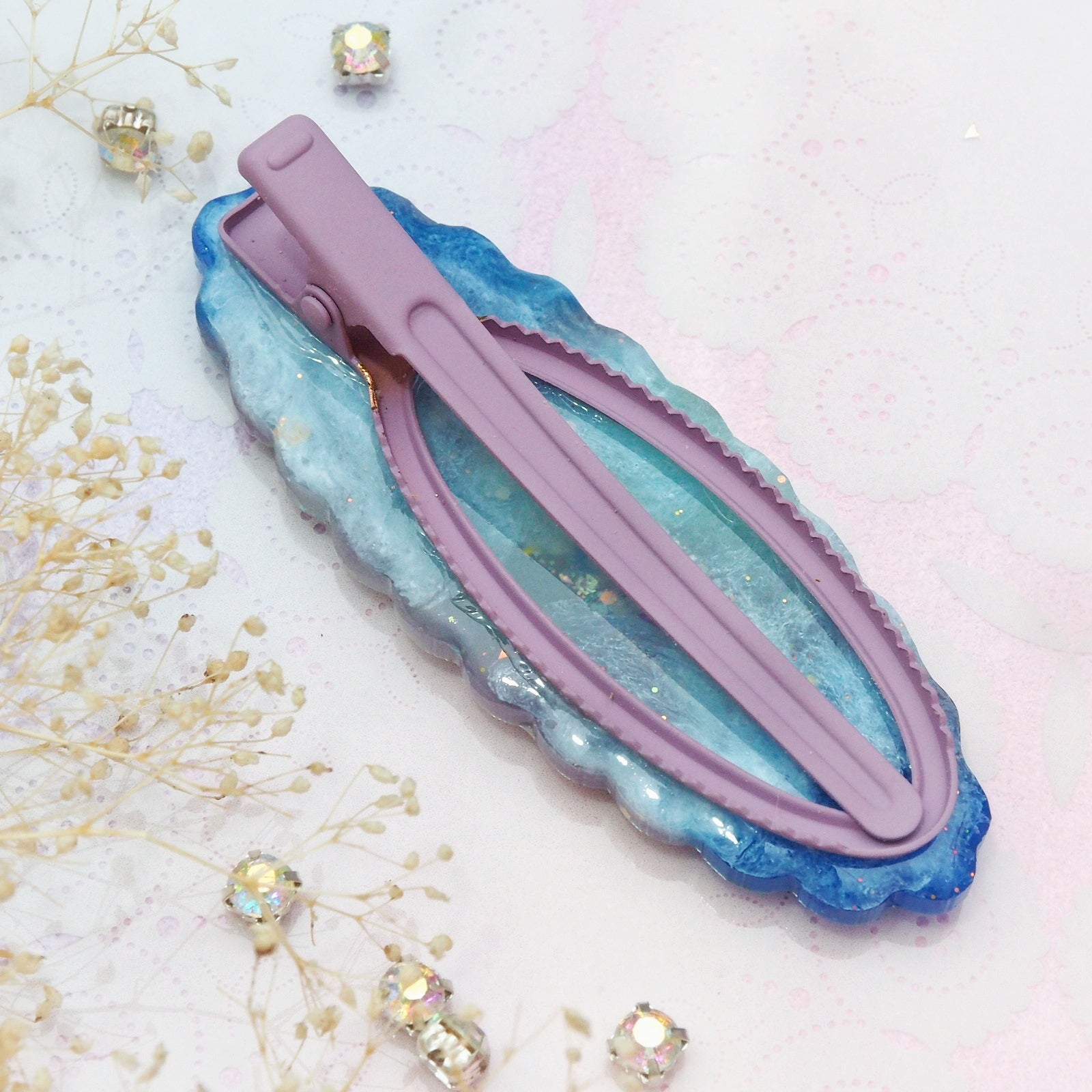 Cloud Night Sparkle Shaker Barette (Glows)