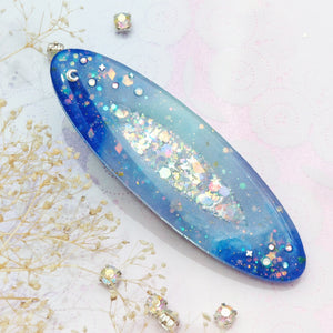 Oval Night Sparkle Shaker Barette (Glows)