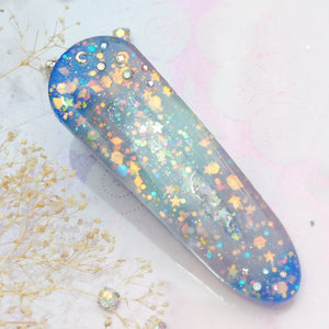 Teardrop Night Sparkle Shaker Barette (Glows)