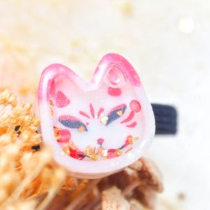 Baby Kitsune Shaker Hairtie (Black band)