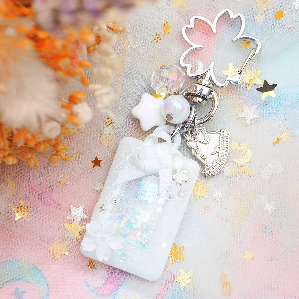 Flora White Omamori Charm