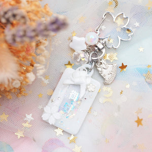 Crystal White Omamori Charm