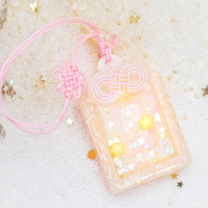 Floral Painted Happines Omamori Charm (Medium)
