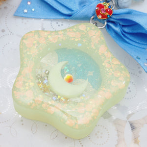 Spinning Orgel Charm (Sky Blue Ribbon)