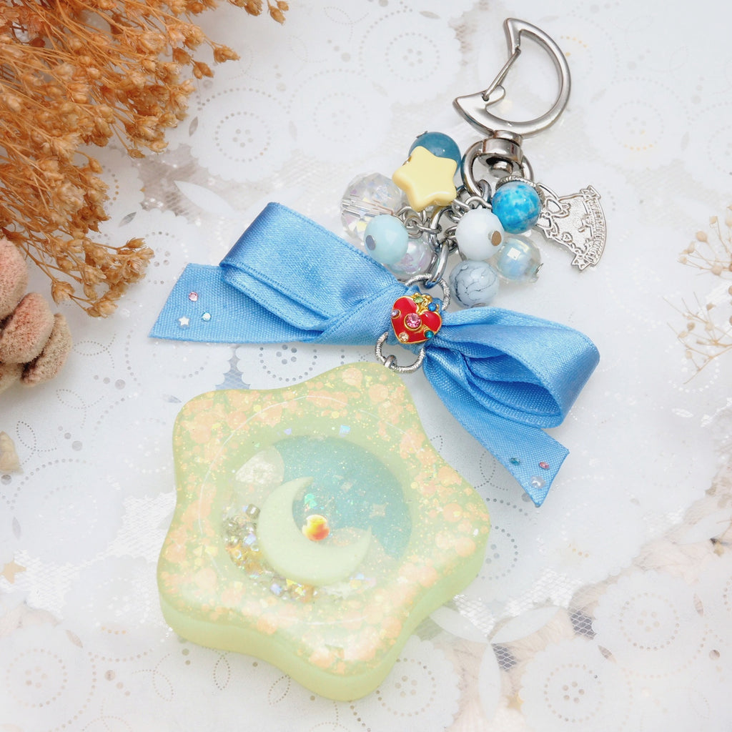 Spinning Orgel Charm (Sky Blue Ribbon)