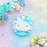 Blue Hello Meowmeow on Blue Grip