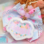 Pink/Purple Angel Heart Charm