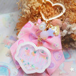 Pink/Purple Baby Heart Charm