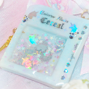 Uni-cornflakes Cereal Box Shaker Charm