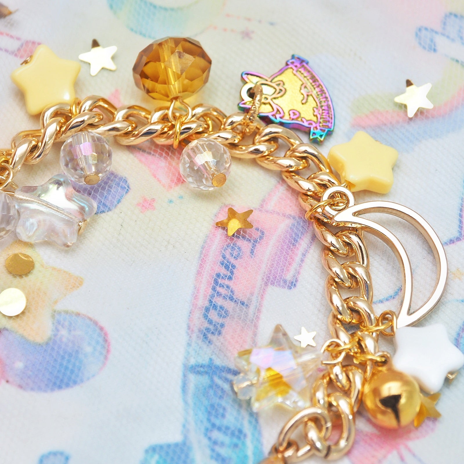 Galaxy Wanderer Telescope Charm (Antique)