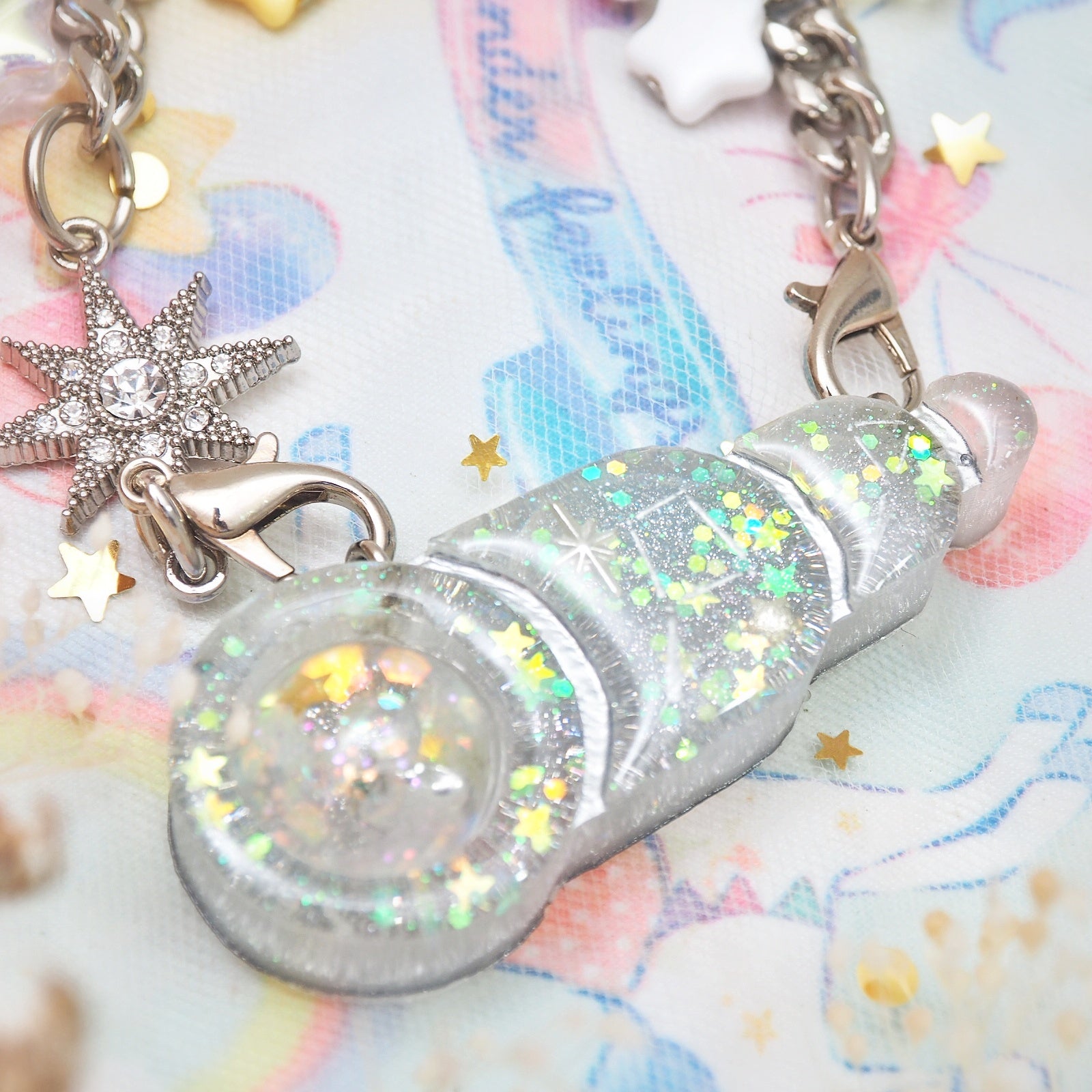Space Explorer Telescope Charm (Silver)