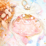 Pink Quartz Axolotl Charm (Dark)