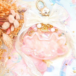 Pink Quartz Axolotl Charm (Dark)