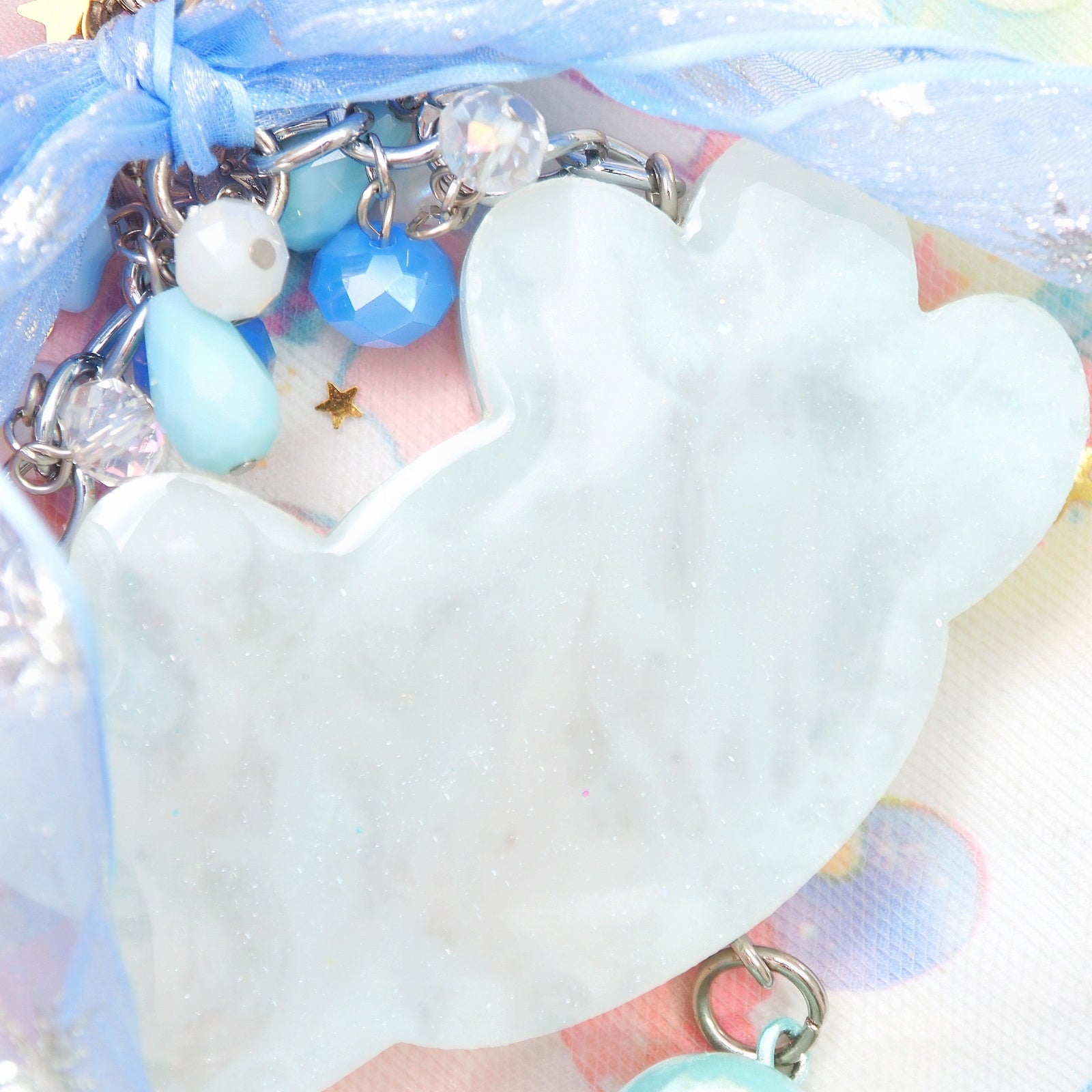Blue Quartz Axolotl Charm