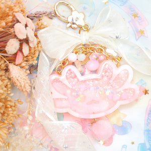 Pink Quartz Axolotl Charm (Light)