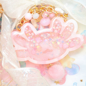 Pink Quartz Axolotl Charm (Light)