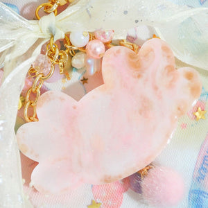 Pink Quartz Axolotl Charm (Light)