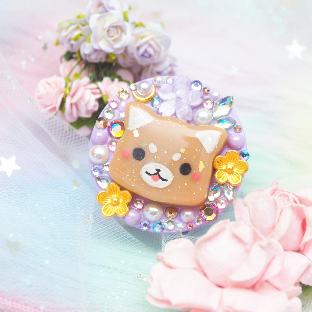 Floral Shiba Purple Grip