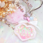 Clear XOXO Heart Charm