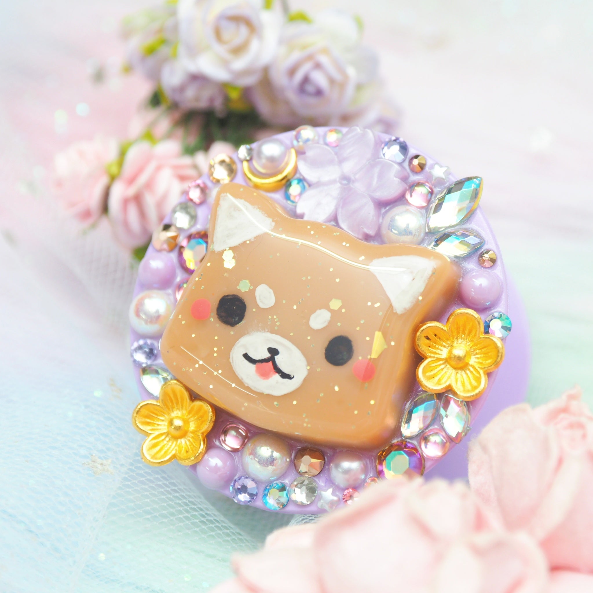 Floral Shiba Purple Grip